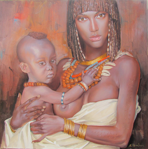 African Mother And Child