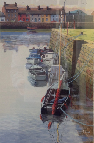 Long Walk. Reflections. Claddagh Galway